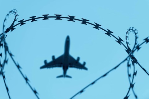 Symbolic image, deportation flights of illegal and delinquent migrants, passenger aircraft,