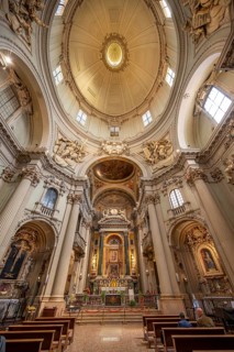 Interior view of Santa Maria della Vita church, old town, Bologna, Emilia Romagna, Italy