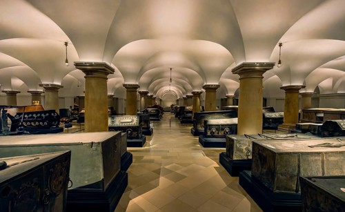 The crypt of the Hohenzollern in Berlin Cathedral, one of the most important princely burial sites