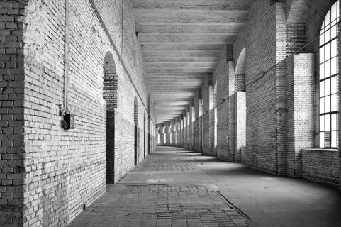 Unfinished portico of the NS Congress Hall, 1943, Reichsparteitagsgelände Documentation Center,