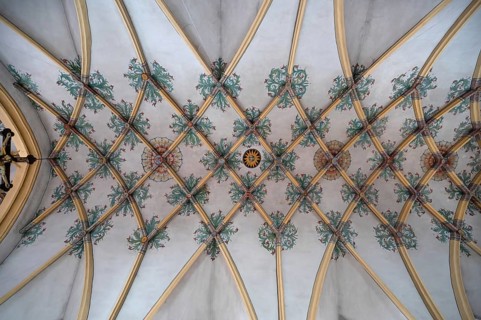 Gothic mesh vault parish church of the Most Holy Trinity, founded in 1364, Kösslarn, Marktplatz 35,