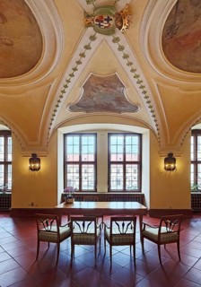 Palace chapel, historic rooms in the city palace, today town hall, also used as a wedding room,