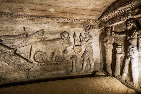 Roman Tombs, Catacombs of Kom El Shoqafa, Kom Al-Shuqafa, Alexandria, Egypt