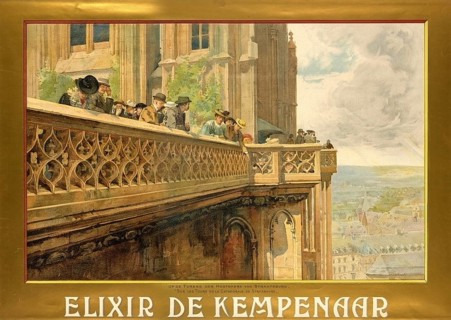 Advertising poster, beverage advertisement, poster for Elixir De Kempenaar comes from a series