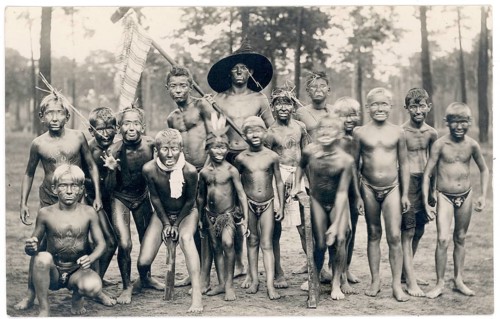 Trip, boys, brat, Indian game, disguised, oiled, gang, twenties, freeness, group of boys, posing in