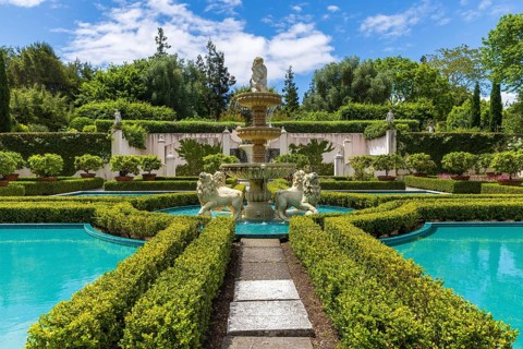 The Italian Renaissance Garden, one of the enclosed gardens at Hamilton Gardens, Waikato, New