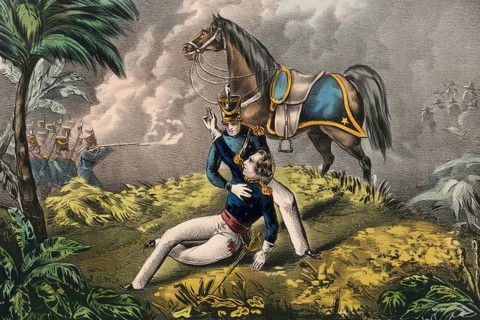 Lieutenant Colonel Henry Clay Jr, son of well-known US politician Henry Clay, commanded the 2nd
