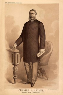 Chester Alan Arthur (born 5 October 1829 in Fairfield, Vermont, died 18 November 1886 in New York