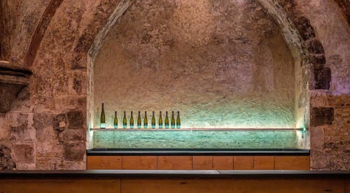 Interior view, wine cellar in Eberbach Abbey, opened on the occasion of the Princely Garden