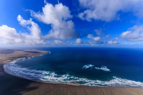 Lanzarote, Canary Islands, Spain, Europe, Mirador de El Risco de Famara, Parque El Bosquecillo,