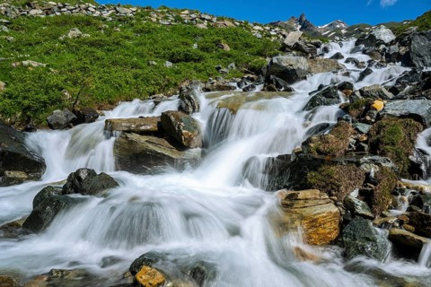 Guttalbach an der Grossglockner Hochalpenstraße in the Hohe Tauern National Park, Heiligenblut,
