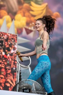Melina Gaby Strauss alias Ikkimel live at the Superbloom Festival in the Munich Olympic Park on 30