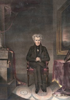 Andrew Jackson (born 15 March 1767 in the Waxhaws, died 8 June 1845 near Nashville, Tennessee) was