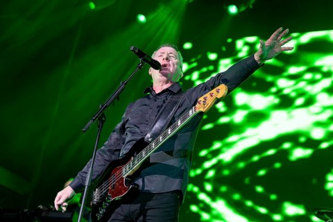 Andy McCluskey, keyboards, bass, singer, OMD, synth pop band, GB, OMD's Summer of Hits, live, open