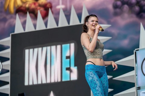 Melina Gaby Strauss alias Ikkimel live at the Superbloom Festival in the Munich Olympic Park on 30