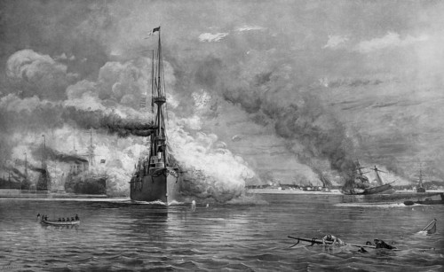 Historical account of the Battle of Manila Bay, Battle of Manila Bay, from May 1, 1898 during the