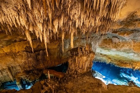 The Cuevas del Drach (Dragon Caves) are an impressive cave system on the east coast of Majorca,