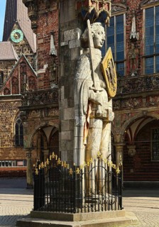 Bremen Roland, Roland statue on the market square in front of Bremen City Hall, UNESCO World