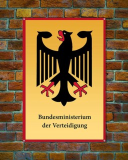 Sign, Federal Office, Federal Ministry of Defence, Bavaria, Federal Republic of Germany