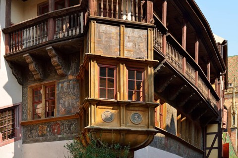 Maison Pfister, Haus Pfister or Pfisterhaus, historic building, Colmar, Haut-Rhin, Alsace, Grand