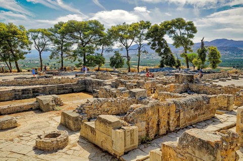 Agia Triada Archaeological Site, Minoan Palace, Ancient Greece, Messara Plain, Crete, Mediterranean