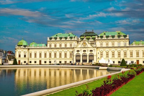 Upper Belvedere, view from the courtyard, Belvedere Palace, summer residence of Prince Eugene of