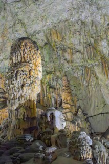 Stalactites and stalagmites inside Postojna Cave, Postojna Cave Park, Postojna, Slovenia