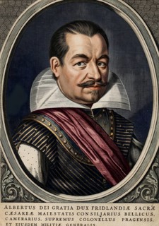 Portrait of Albert von Wallenstein, equestrian portrait, Thirty Years' War, Catholic League,