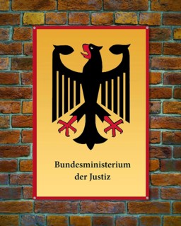 Federal eagle - Authority - Federal Ministry of Justice, Bavaria, Federal Republic of Germany