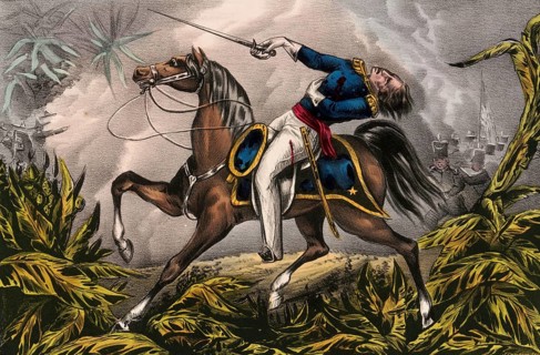 The death of Colonel John J. Hardin of the 1st Regiment of the Illinois Volunteers during the