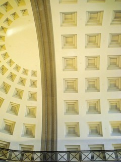 Impressive dome, architectural detail in The Forum Shops shopping center, Caesars Palace, Las Vegas