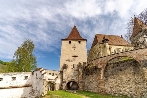 The fortified church of Biertan, UNESCO World Heritage Site in Biertan or Birthälm, Transylvania,