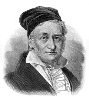 Johann Carl Friedrich Gauss, 1777 - 1855, German mathematician, astronomer and physicist, digitally