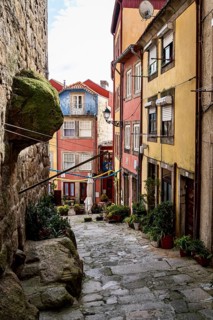 Alley in Porto, Portugal