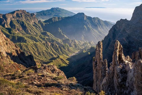 View of the Caldera de Taburiente. La Palma, Canary Islands, Spain