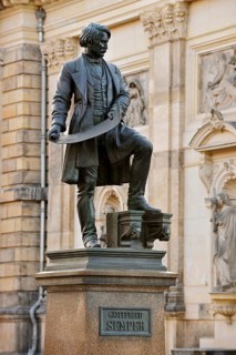 Gottfried Semper Memorial, Dresden, Saxony, Germany