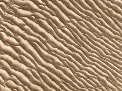 Sand patterns in the Namib Desert. Aerial view. Drone shot. Skeleton Coast, Namibia