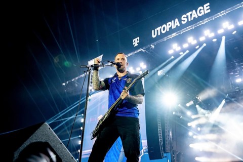 Nürburg, 06.06.26 - Michael Poulsen, singer and guitarist of the Danish metal band Volbeat,