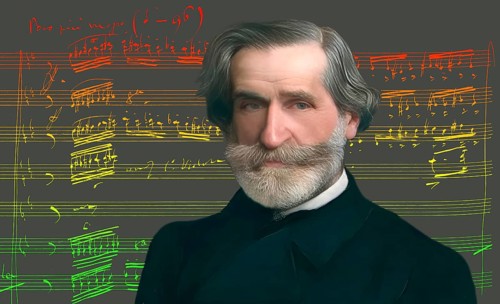 Giuseppe Verdi, 1813 – 1901, Italian opera composer, autograph notesheet from Don Carlos, digitally