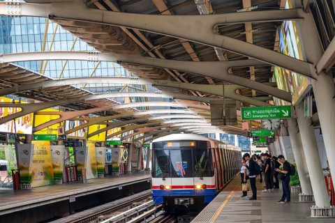 Ratchathewi BTS Skytrain Station, Bangkok, Thailand