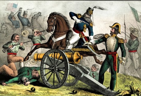 Capture of Mexican General Rómulo Díaz de la Vega by US Captain Charles A. May during the Battle of