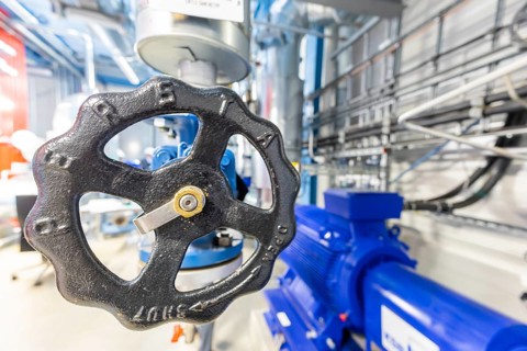 Nossener Brücke gas turbine heating plant, 40 megawatt electrode boiler plant, Dresden, Saxony,
