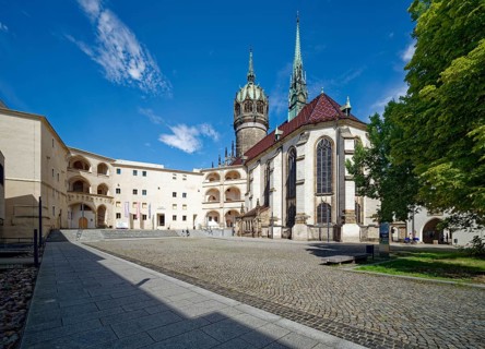 Wittenberg Castle and Castle Church, former residence of the Saxon Electors, Renaissance,