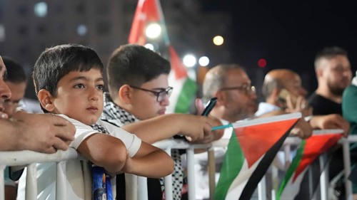 Gaziantep, Turkey - August 06, 2026: Participants of the Palestine Convoy, which set off from