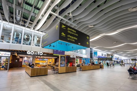 Ponta Delgada Airport Terminal in Ponta Delgada, Portugal