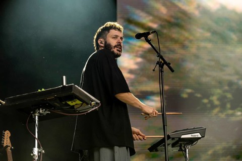 Ori Rousso performing Noga Erez live at the Superbloom Festival in Munich's Olympic Park on 30.08