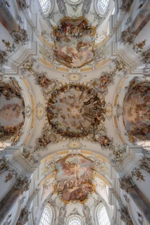 The magnificent Basilica of St. Alexander and St. Theodor in Ottobeuren impresses as a masterpiece