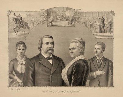 General John Alexander Logan (1826–1886), a well-known US general of the American Civil War and