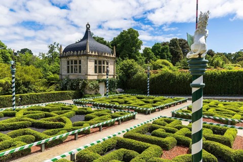 The Tudor Garden, one of the enclosed gardens at Hamilton Gardens, Waikato, New Zealand