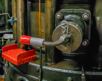 Detailed photos from the engine room of the former freighter Cap San Diego, museum ship in the Port